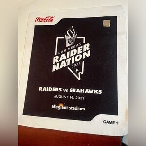 Las Vegas Raiders vs SeaHawks official Allegiant stadium white towels 2021 Game